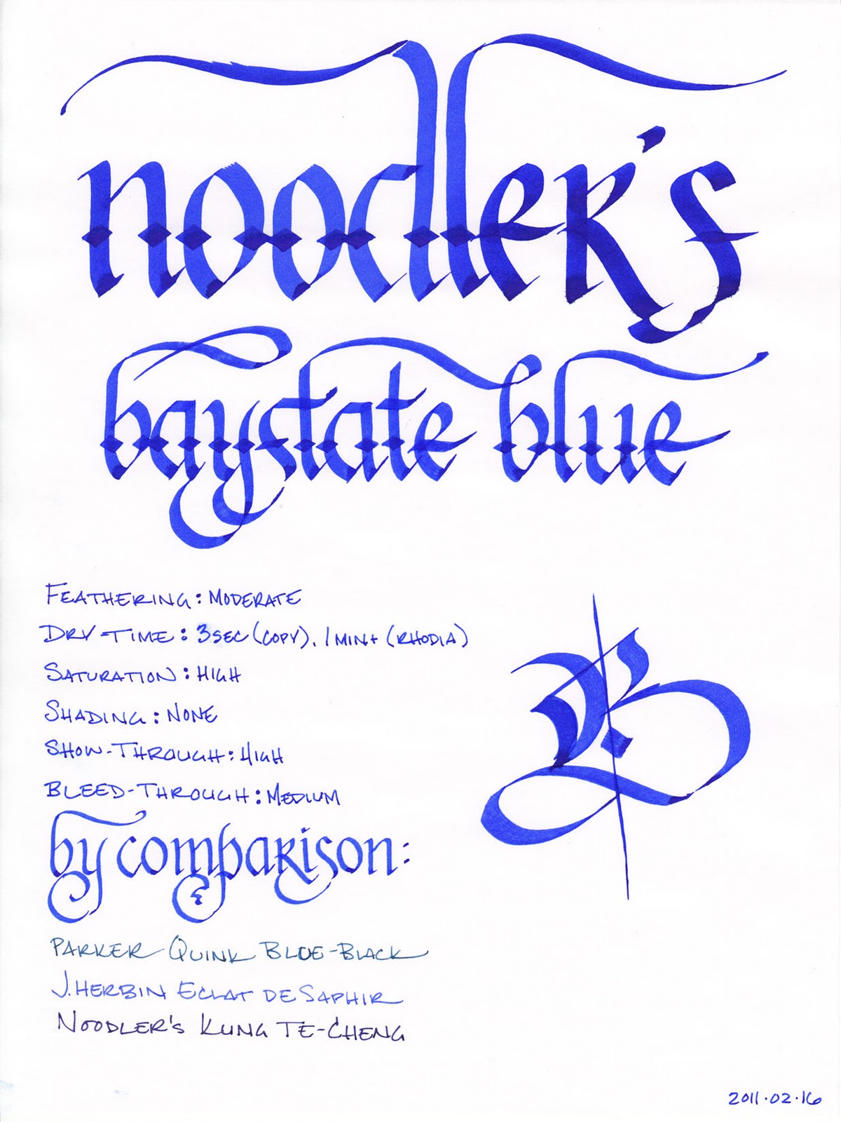 Noodler's Standard Inks (3 oz.)